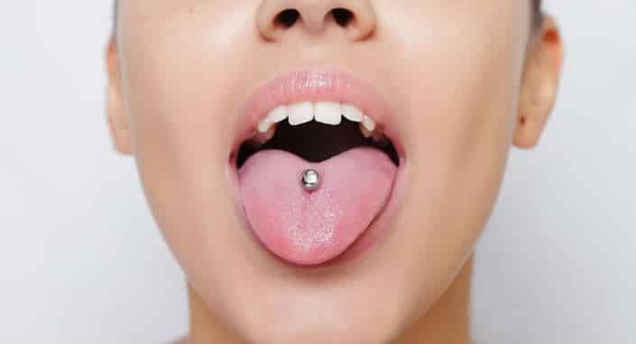 Tongue and Lip Piercings